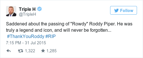 R.I.P Rowdy Roddy Pipper