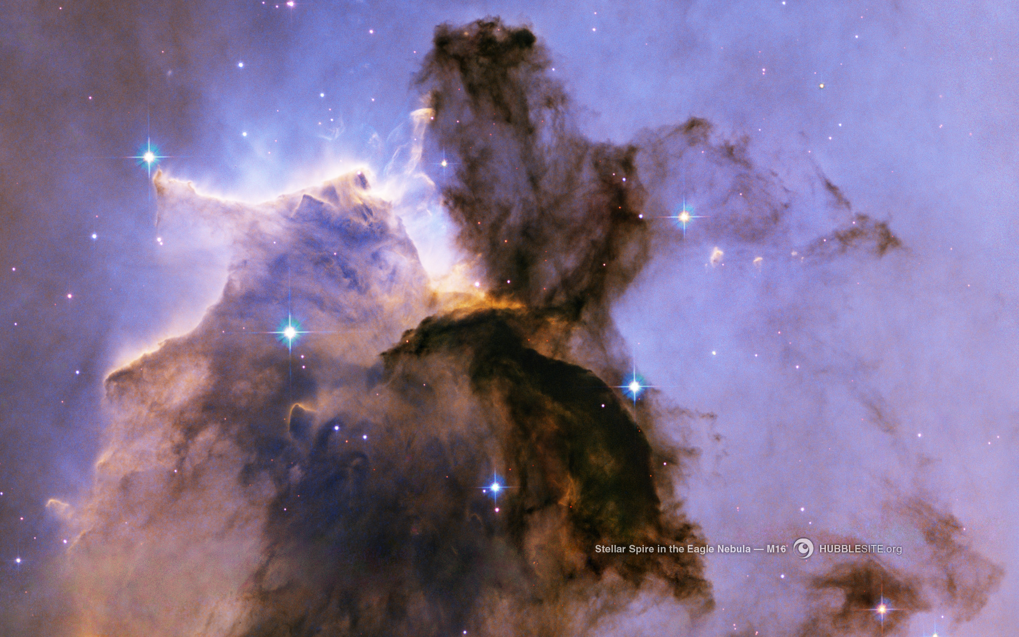 Stellar Spire in the Eagle Nebula
