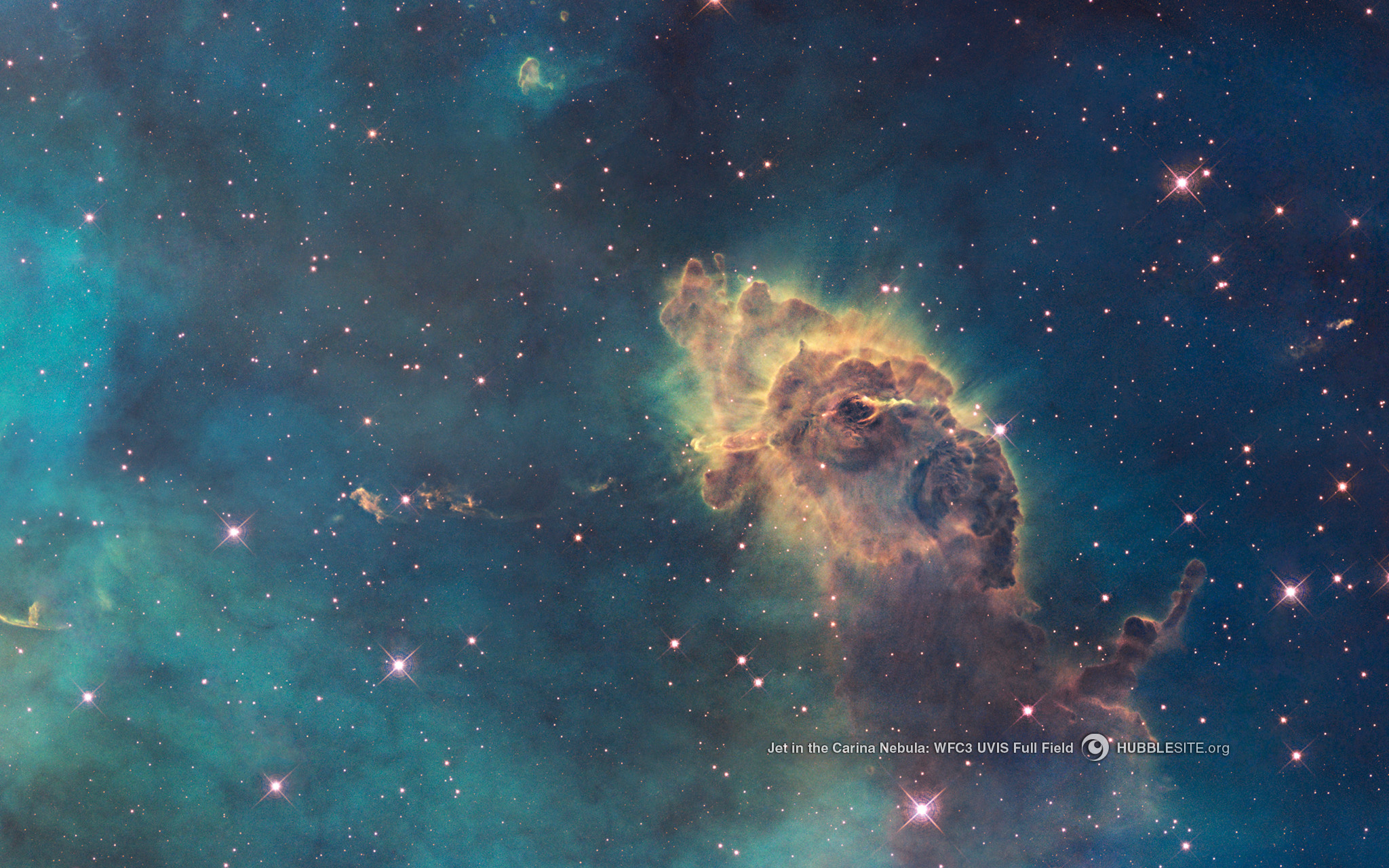 Jet in the Carina Nebula