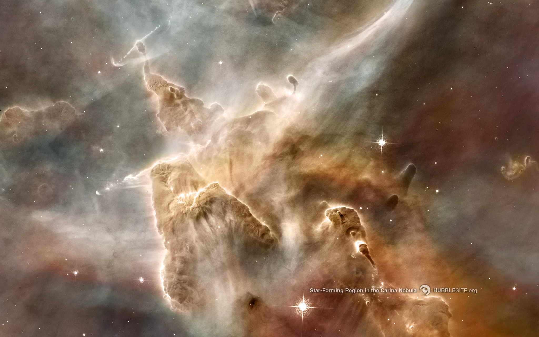 Star-Forming Region in the Carina Nebula