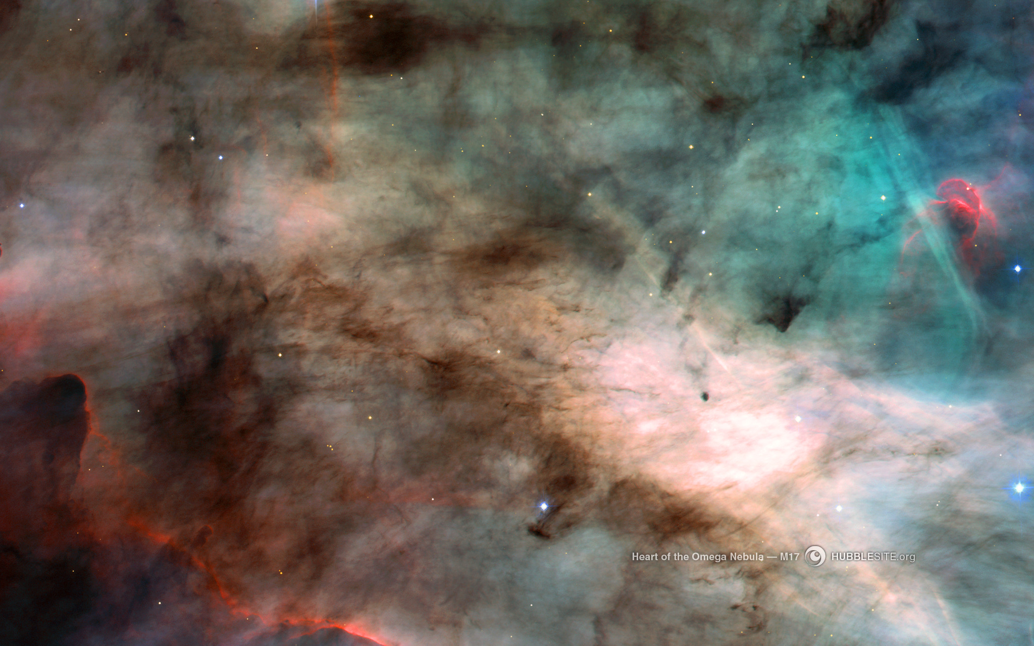 Center of the Omega Nebula M17
