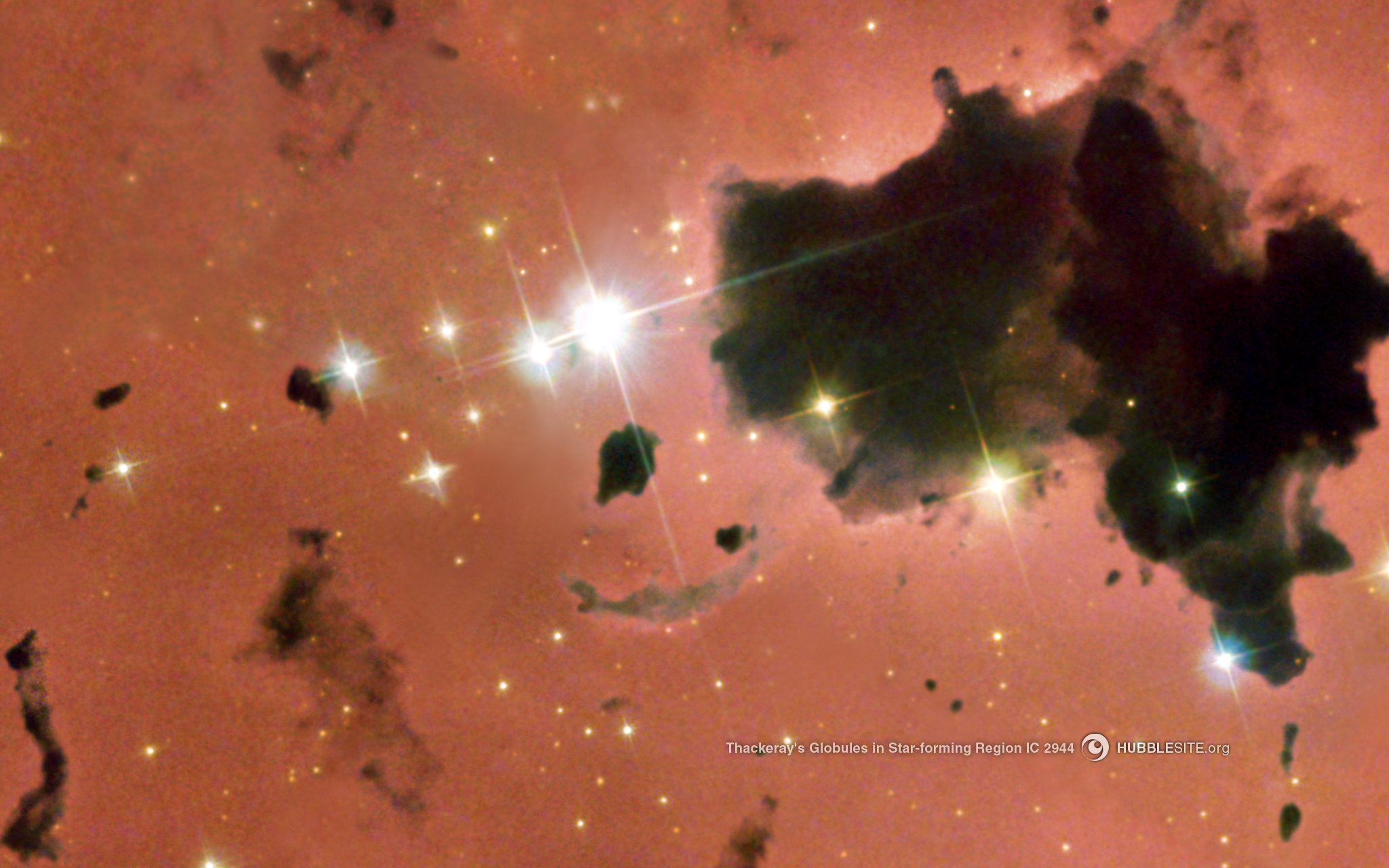 Thackeray's Globules in the Star-Forming Region IC 2944