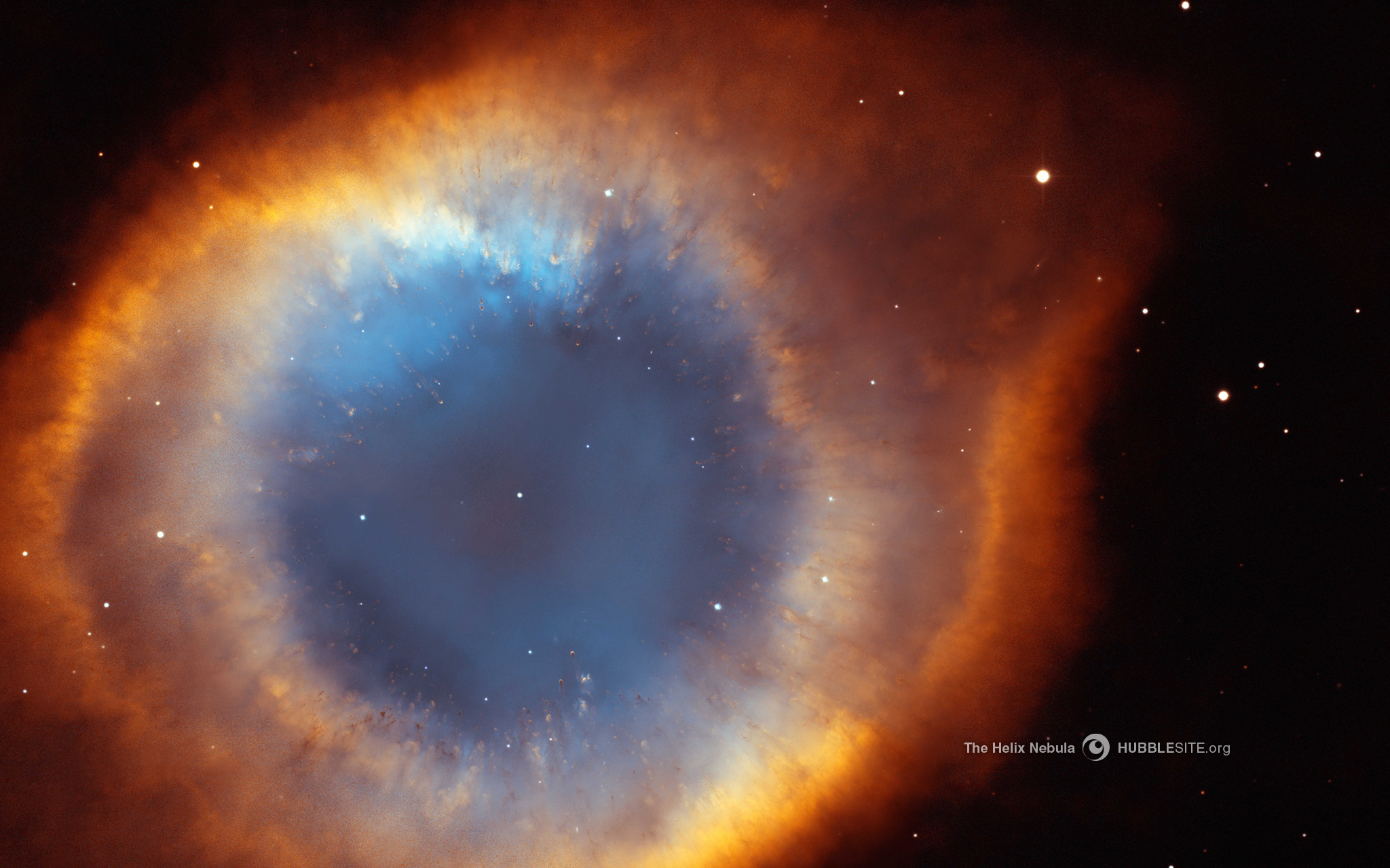 Iridescent Glory of the Helix Nebula