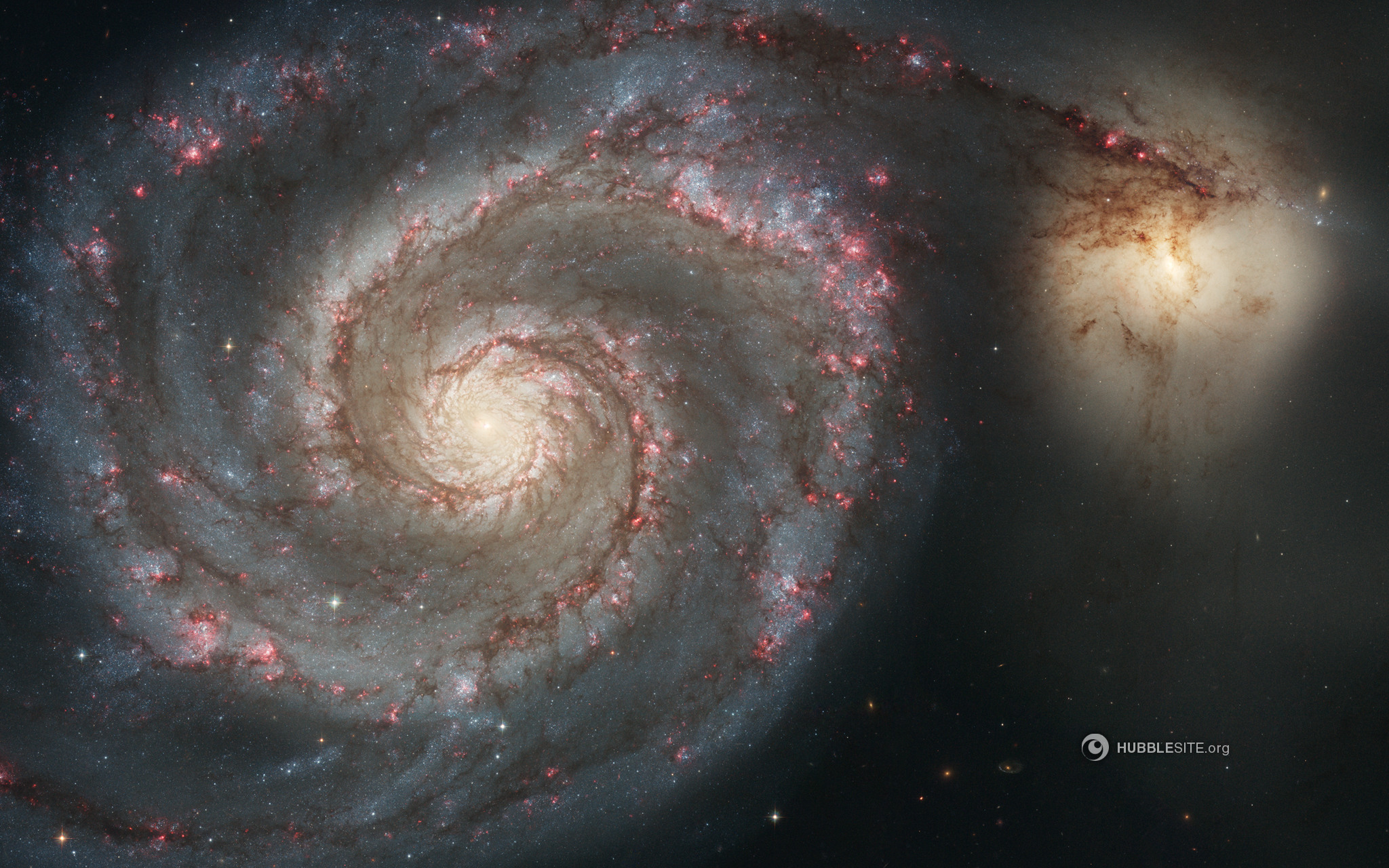 The Whirlpool Galaxy and Companion Galaxy