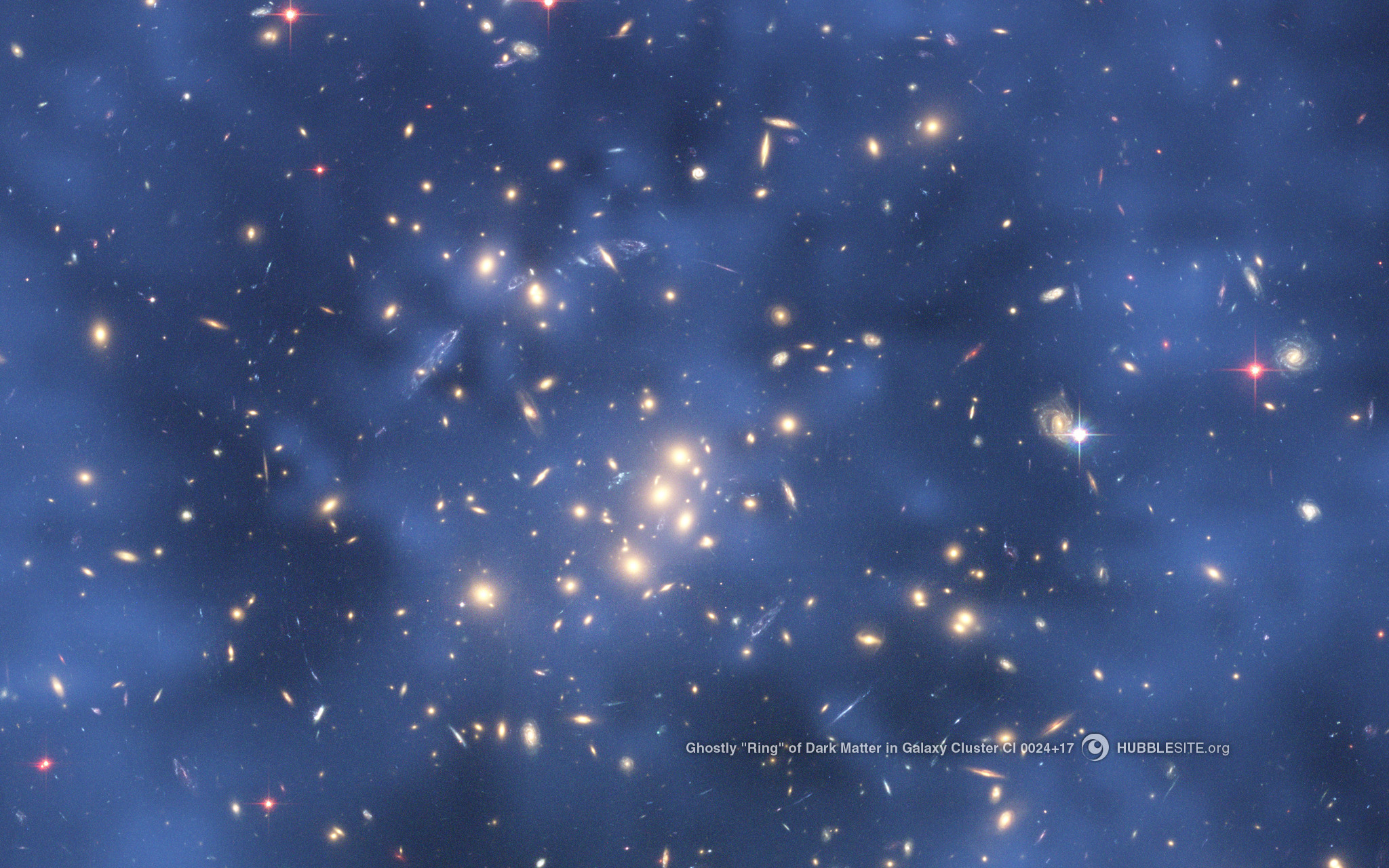 Ring of Dark Matter in Galaxy Cluster