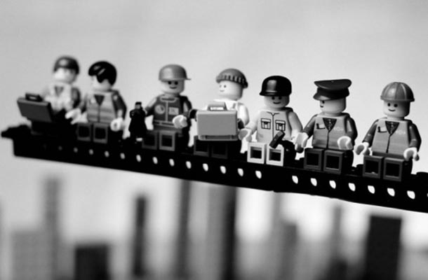 LEGO Recreation of Famous Photographs