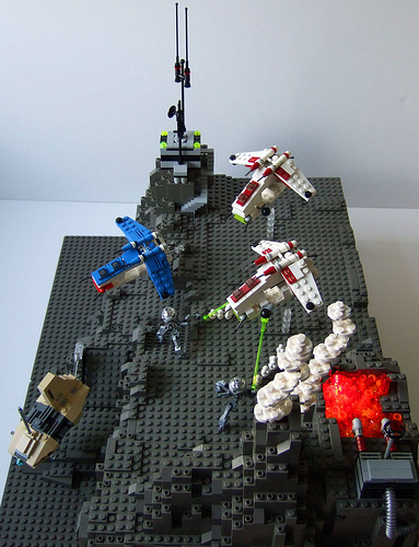 Star Wars Imperial Base Made From LEGOs