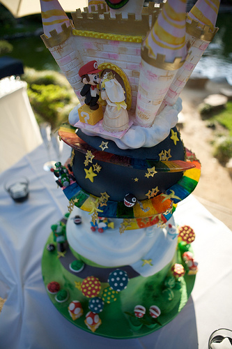 Super Mario Kart Wedding Cake