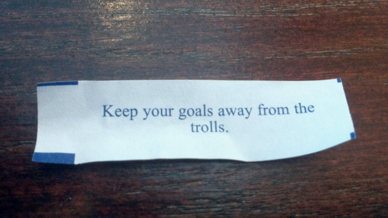 A fortune cookie my friend got the other day. MMR?