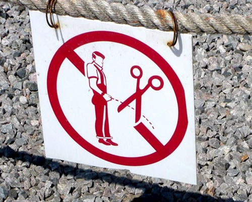 Warning: Giant Scissors are going to try and chop your dick off
