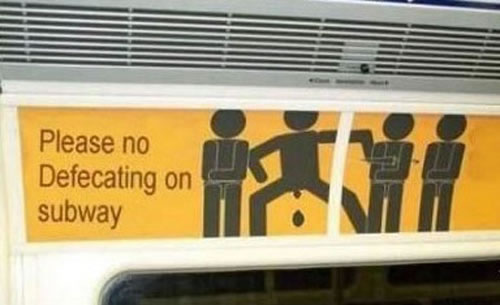 Not to be done on the subway