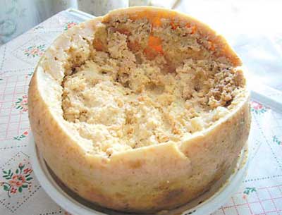 Sardinian sheep milk cheese, notable for containing live insect larvae. It is found mainly in Sardinia, Italy.