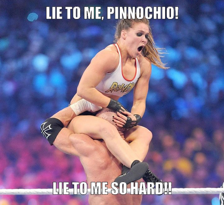 Ronda knows a secret.