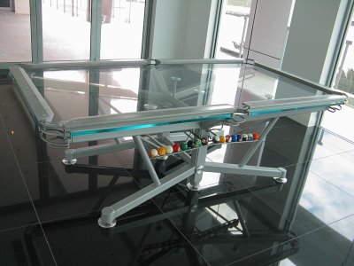 Clear pool table