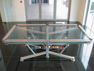 Clear pool table