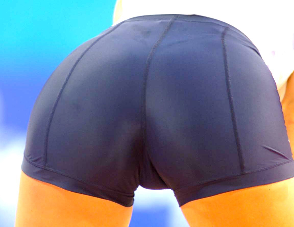 Babes In Spandex Shorts