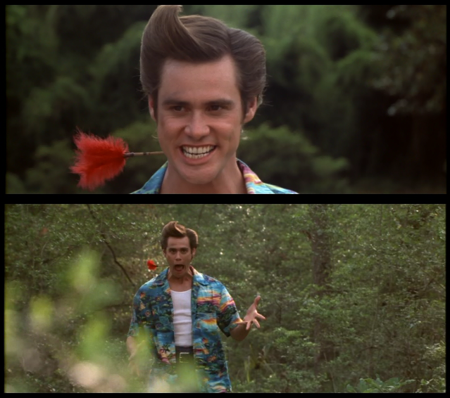 Ace Ventura When Nature Calls (1995) - Background changes completely. [47:13 - 47:16]