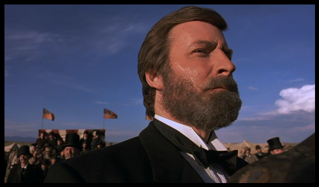 Wild Wild West (1999) - Fake beard glue visible on actors face (Look closely). [1:10:43]