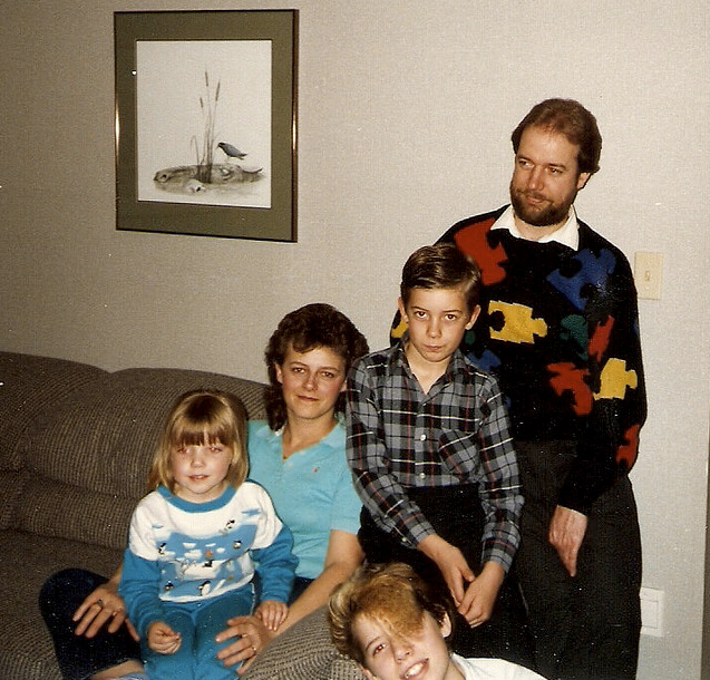 Your dad's awesomeness poured into that sweater first and you are tainting the fibers that once touched greatness. 