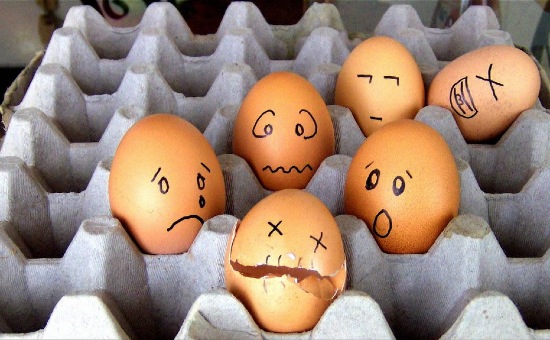 Eggs With Sharpie Faces