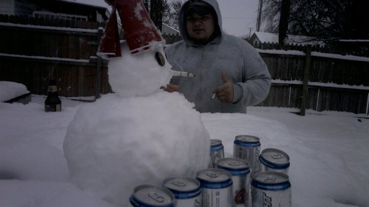 snow on the ground means drinkin
