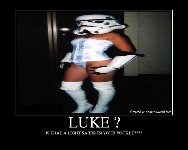 IS THAT A LIGHT SABER IN YOUR POCKET????