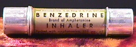 Benzedrine (racemic amphetamine) inhalers were available in the U.S. until the mid 50s, and they were so appreciated that even airlines gave them to passengers to treat discomfort when the plane was taking off and landing.