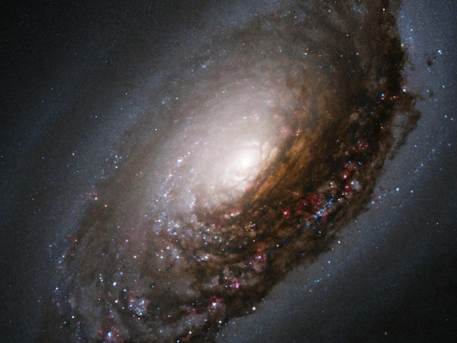 M64 the "evil eye galaxy" located roughly 17 million light years away.