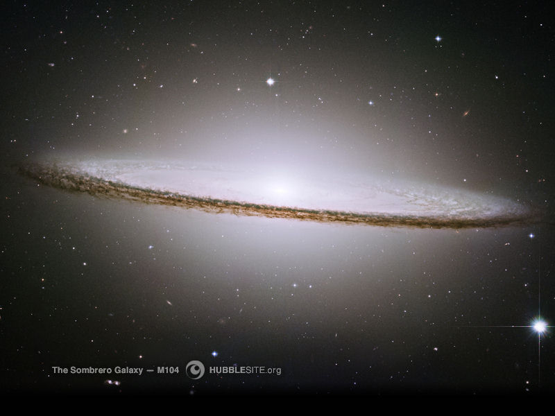 M104 the Sombreo galaxy located 30 million light years away