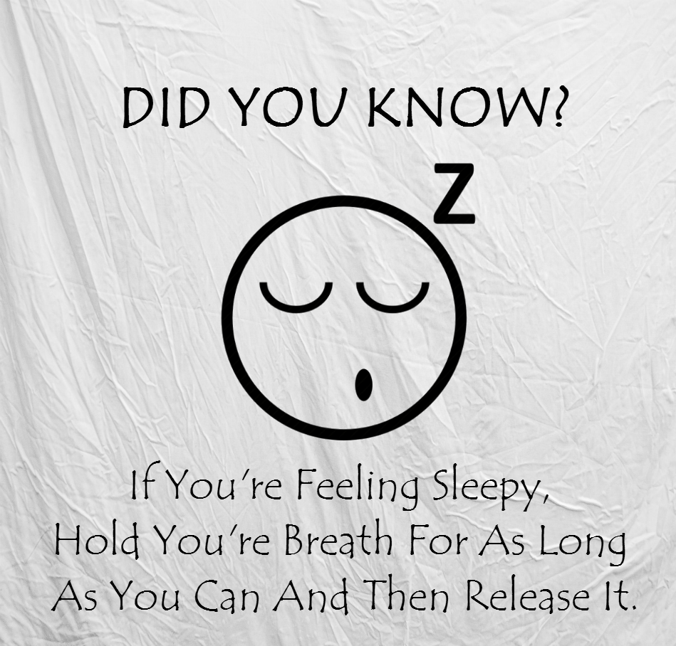 Or you can drink water. One of the many tips on staying awake during whatever occasion.
