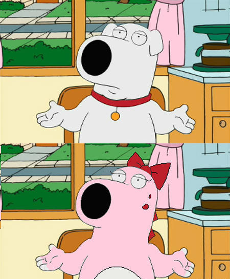 Brian Griffin is related to Birdo!