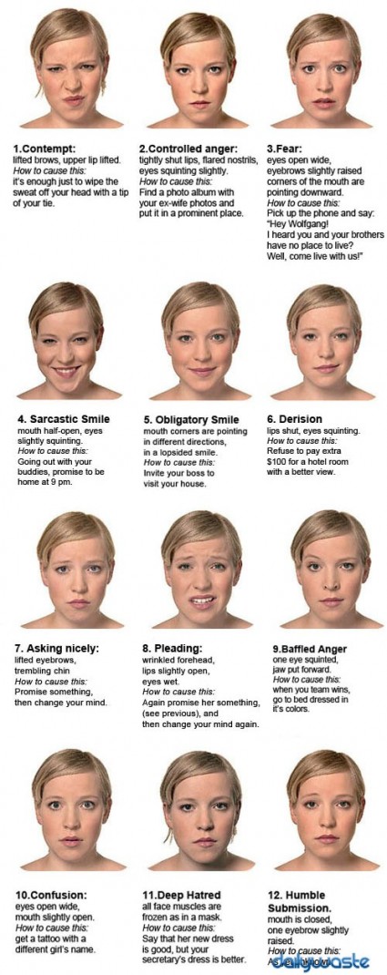 woman facial expressions