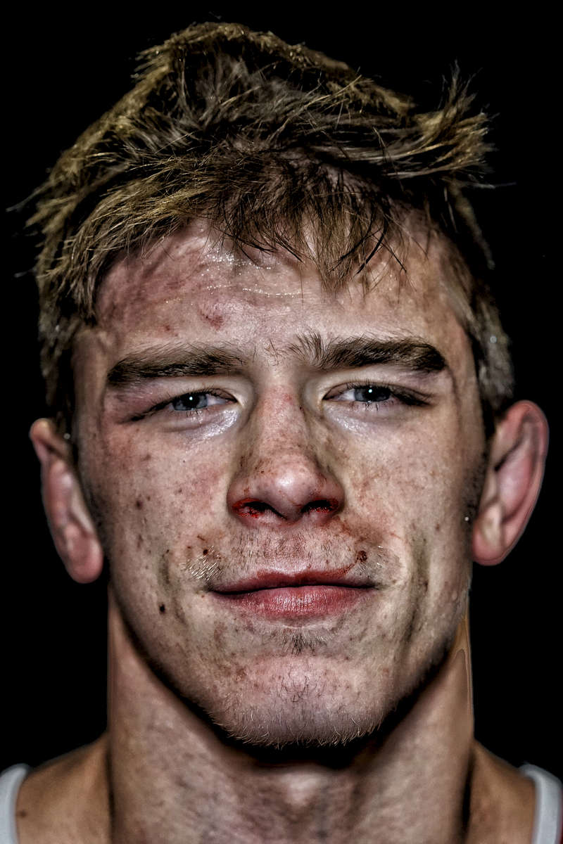 Faces of NCAA wrestlers
