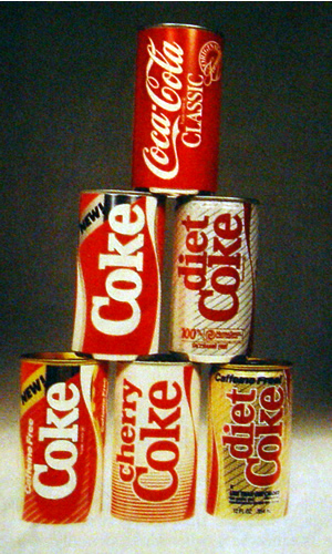 Coke Bottles and Cans