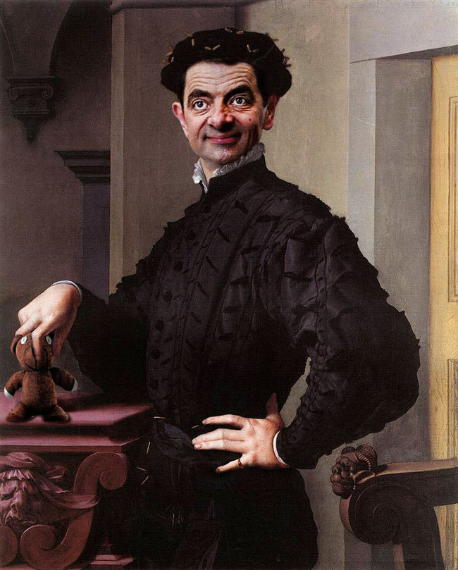 Historical Portraits With The Face Of Mr. Bean By Rodney Pike
