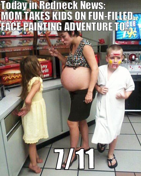 Mom takes kids on fun-filled face-painting adventure to... 7/11