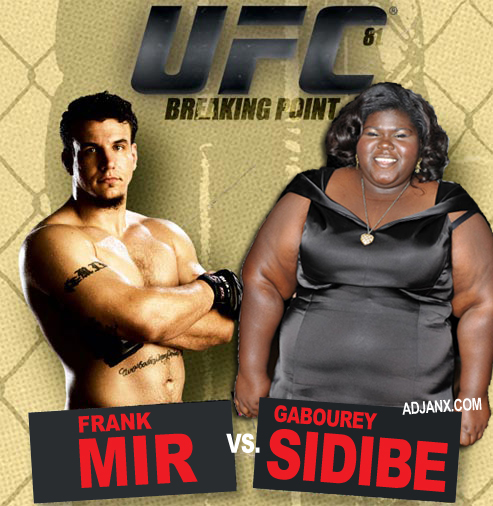 But it looks like Gabourey "Gabby" Sidibe has found her next gig -- in the UFC! Rumor has it, she thought UFC stood for "Unlimited Fried Chicken" and now she's pissed and ready to kick ass!