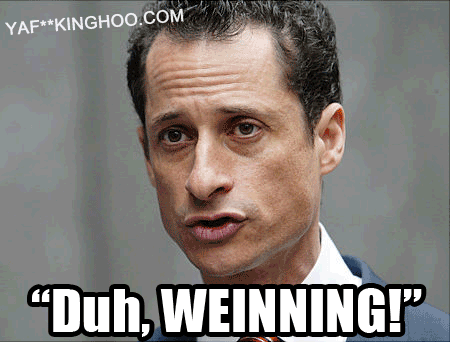 Rep. Anthony Weiner resigns for showing his tweeter on weenie, er, his weeter on tweenie, er, his weiner on tweeter!!!