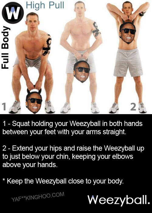 Weezyball exercise poster.
