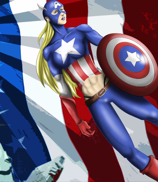 Captain America as a chick