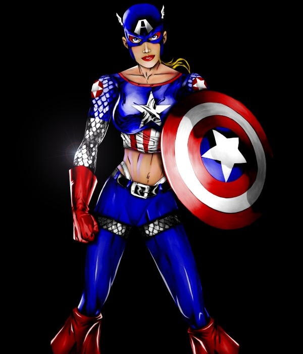 Captain America as a chick