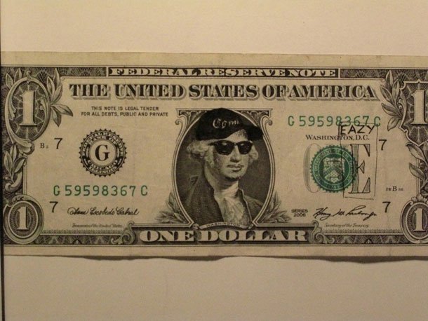 defacing money