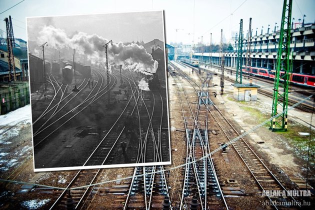 You can see how technology has advanced from 1955 to 2013, even though the train tracks look the same.