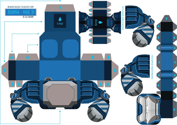 papercraft box puppets templates