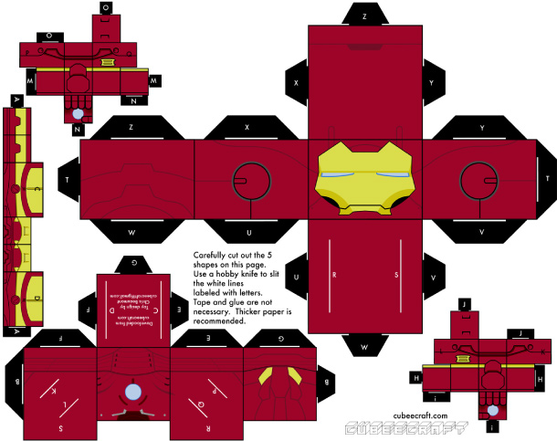 papercraft box puppets templates