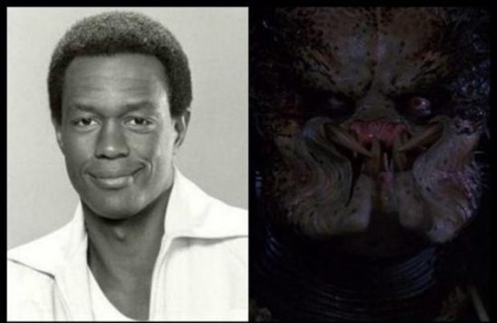 Kevin Peter Hall as The Predator... He also played the helicopter pilot