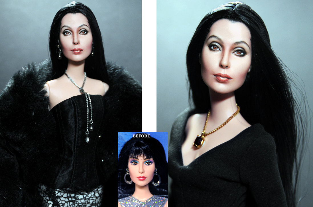 11.5 inch Mattel Cher doll custom repaint