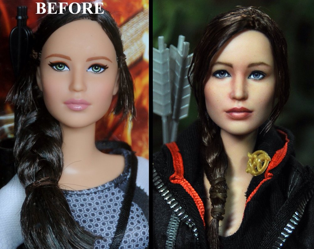 Hunger Games Katniss Everdeen doll repaint