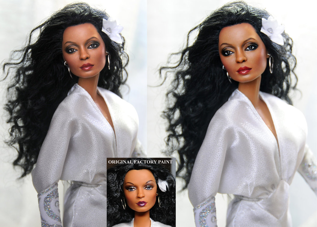Diana Ross custom doll repaint