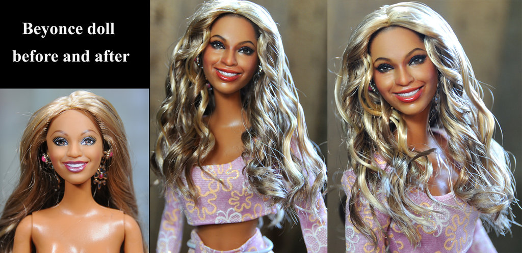 Beyonce custom doll repaint
